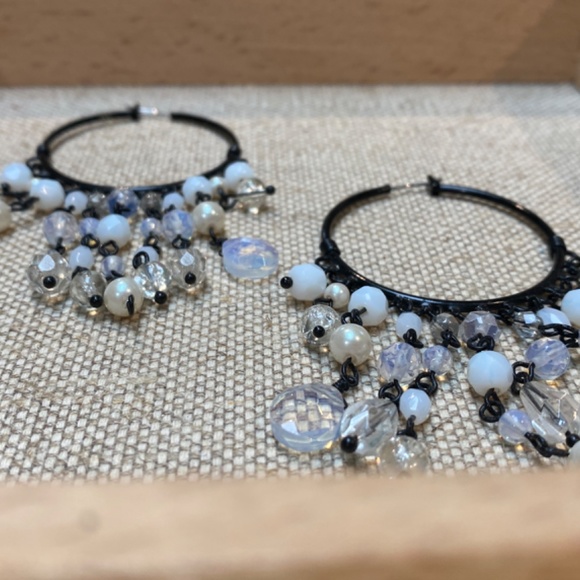 Nordstrom Rack Dangle Hoop Earrings - Picture 2 of 3